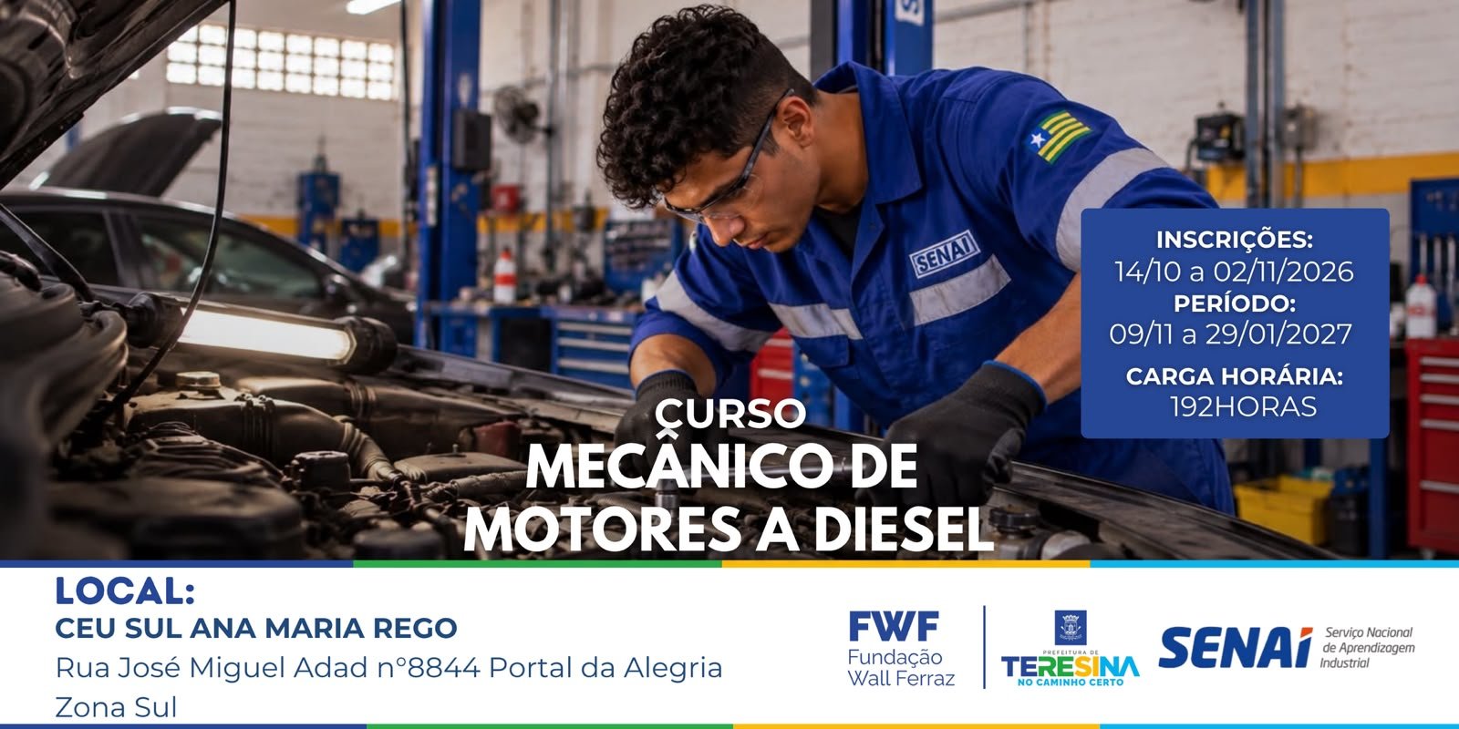 Mecânico de Motores a Diesel - Tarde